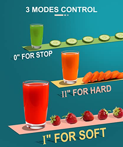 Juicer Machine, 600W Juicer with 3.5β Big Mouth for Whole Fruits and Veg, Juice Extractor with 3 Speeds, BPA Free, Easy to Clean