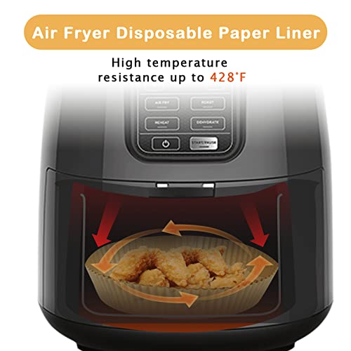 Air Fryer Liners for Ninja Air Fryer, 100 Pcs Disposable AirFryer Liners Parchment Paper Sheets Air Fryer Accessories Compatible with Ninja AF101 Air Fryer, Ninja AF150Air Fryer XL and Ninja AF161 Max