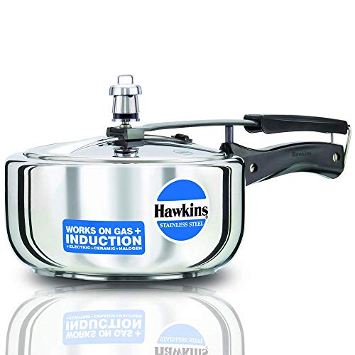 Hawkins B60 Pressure Cooker, 3 L, Silver